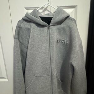 Lucky Brand Gray Hoodie new without tags! Literally never worn